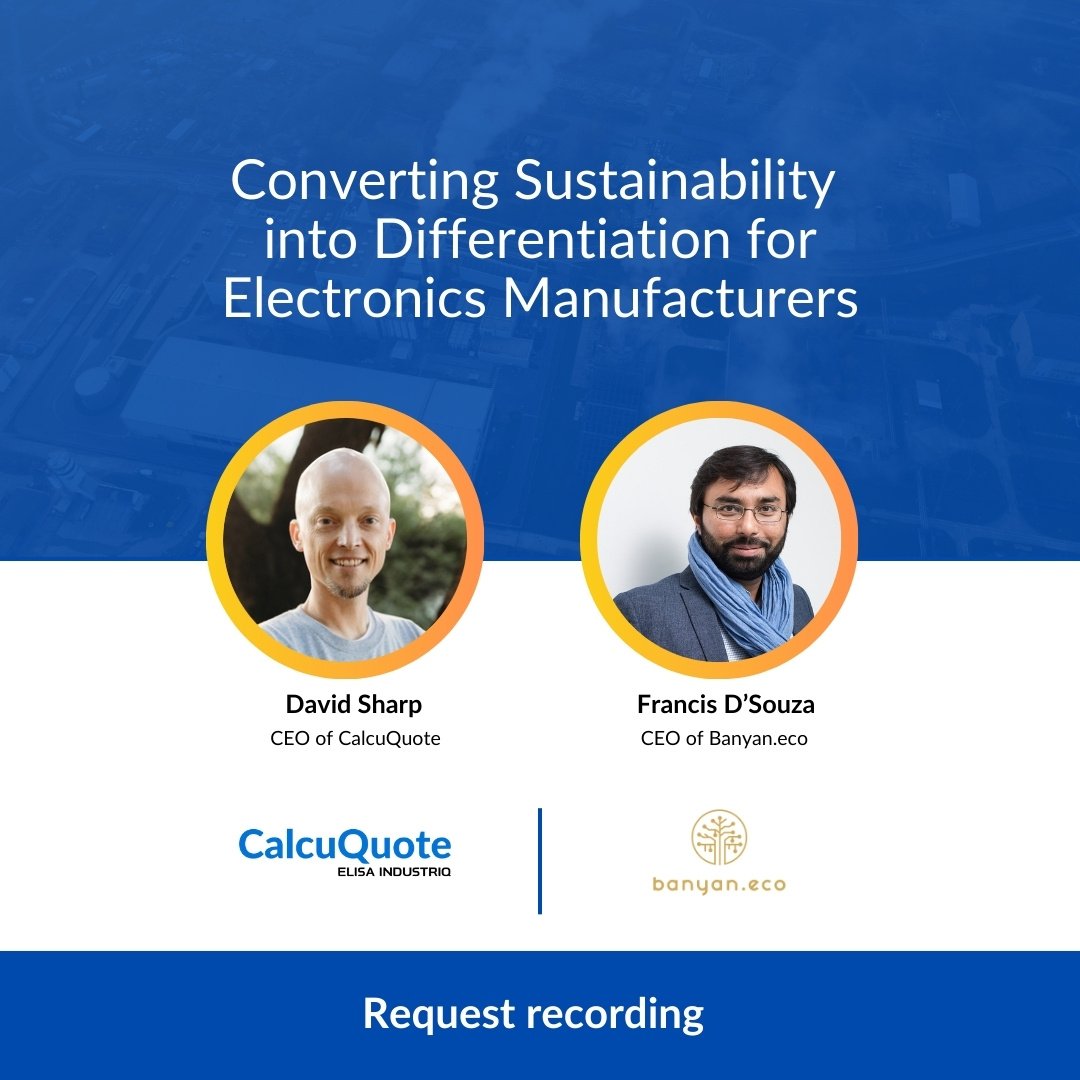 Request recording - Converting Sustainability into Differentiation for Electronics Manufacturers