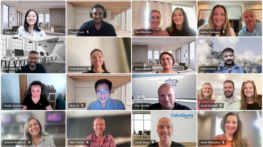 CalcuQuote Team Meeting - Home Page