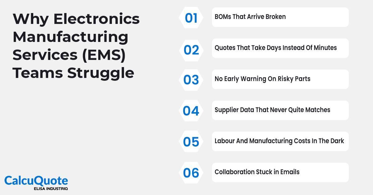 Why Electronics Manufacturing Services (EMS) Teams Struggle