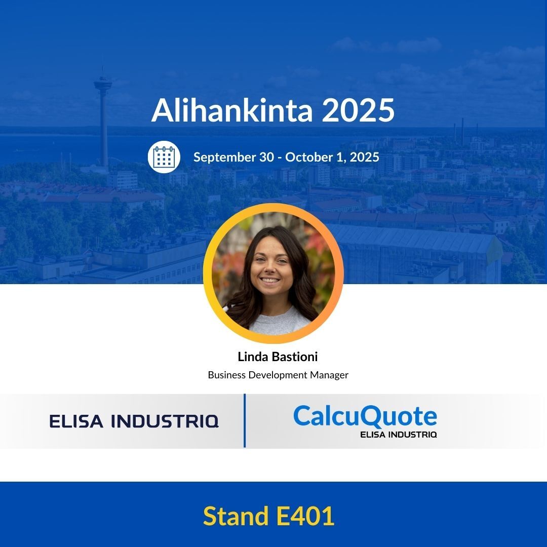 Linda Bastioni, CalcuQuote, at Alihankinta 2025