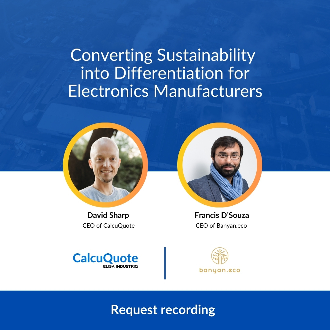 Request recording - Converting Sustainability into Differentiation for Electronics Manufacturers